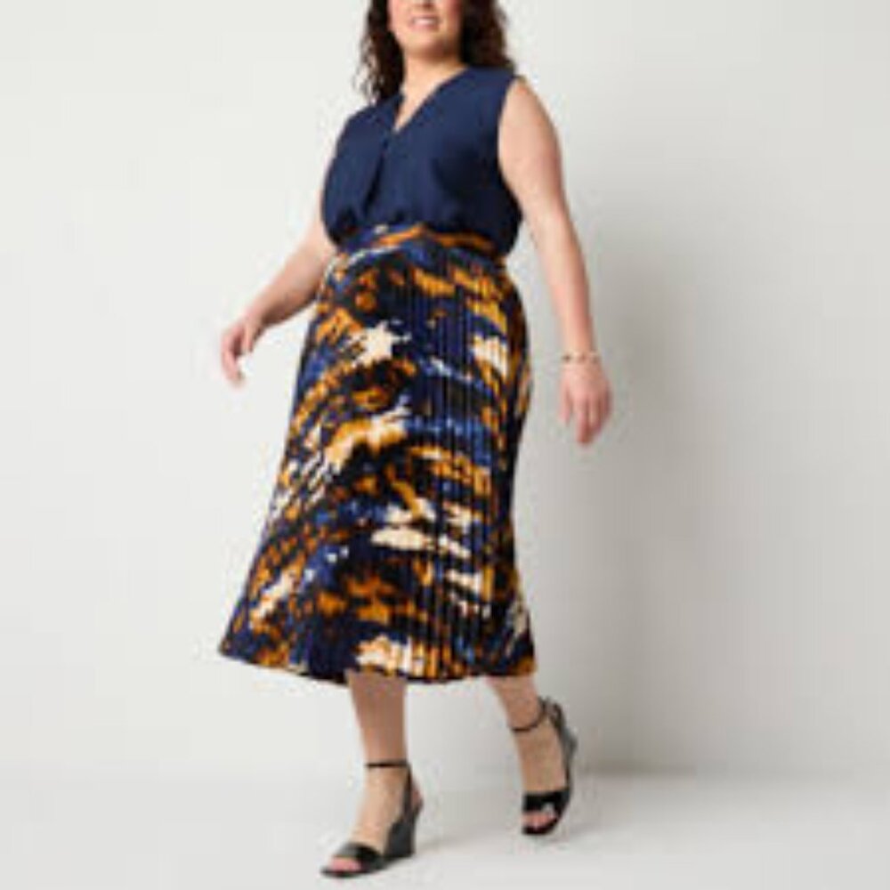 Worthington Womens Pleated Skirt - Picture 4 of 10